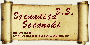 Đenadija Sečanski vizit kartica